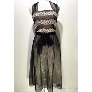 Laundry by shelli Segal dress Y2K whimsy goth emo fairy retro casual prom women2